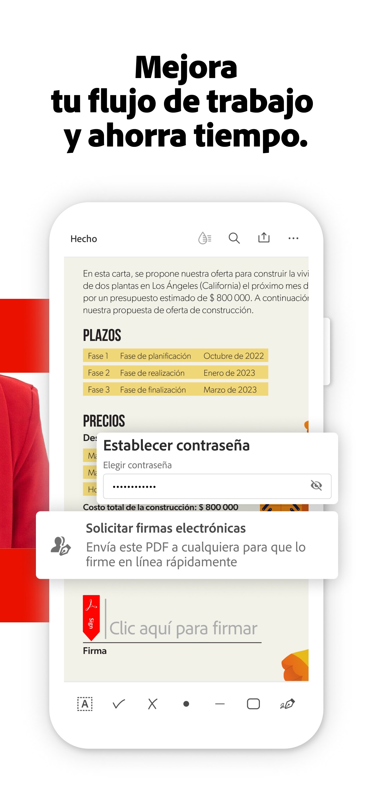 Captura de pantalla de Adobe Acrobat Reader: El Estándar de Oro para la Gestión de PDF en iOS