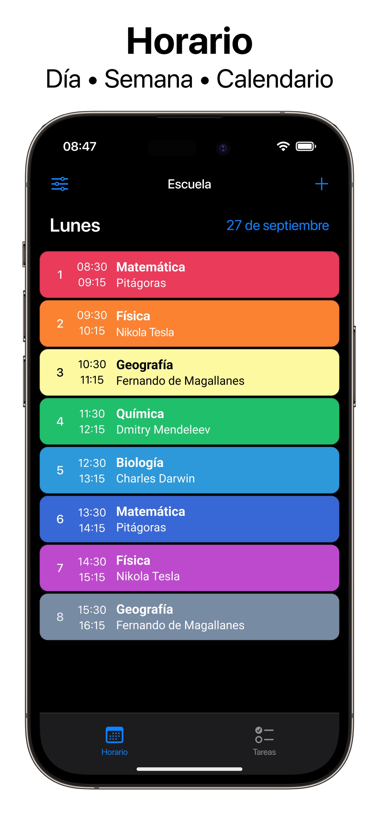 Captura de pantalla de Agenda Personal y Horario: La Revolución de la Gestión Académica Digital