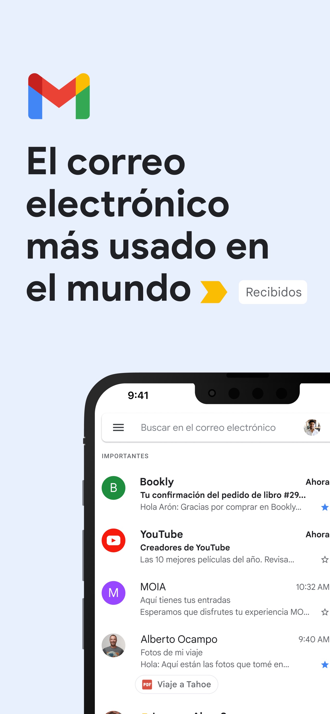 Captura de pantalla de El correo electrónico de Google: Análisis Completo de la App
