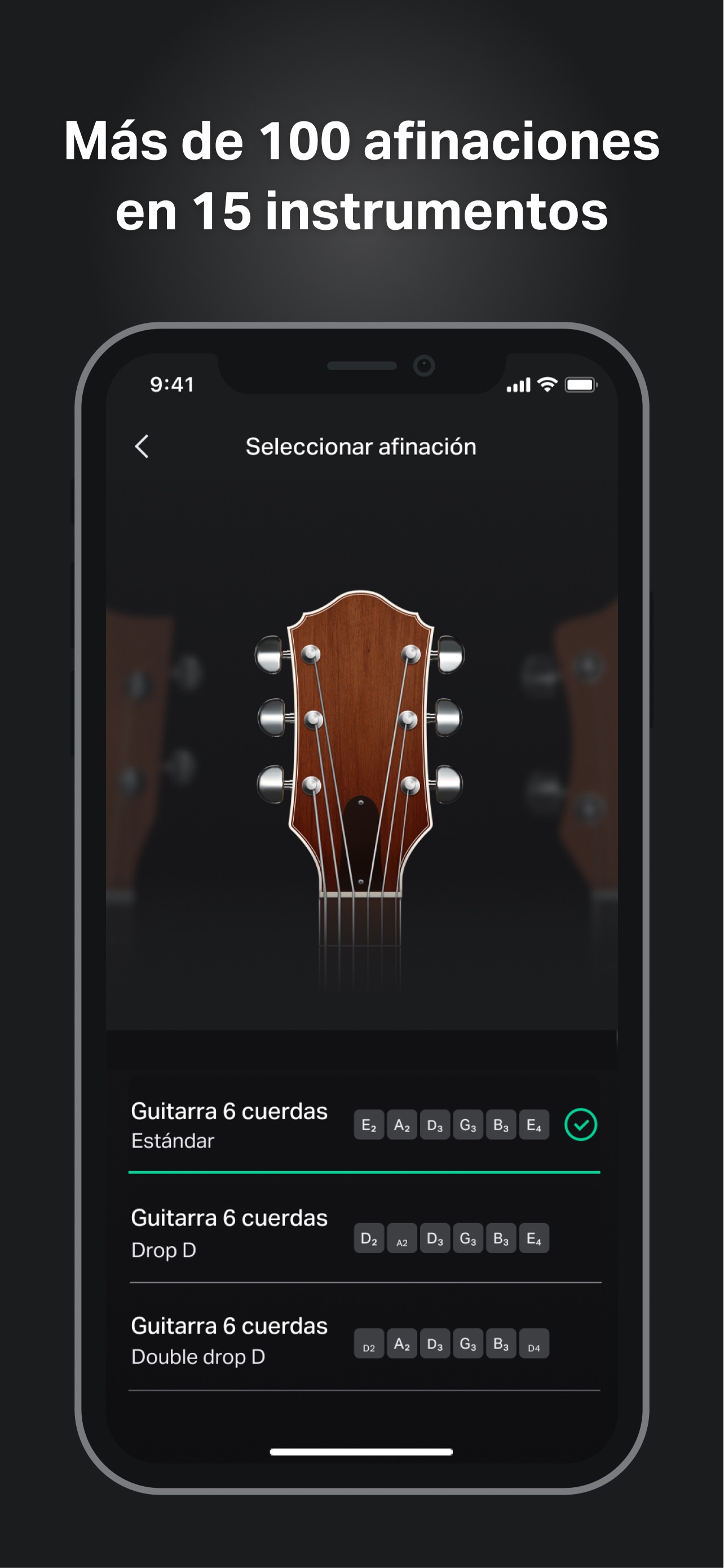 Captura de pantalla de GuitarTuna: Afinador, Acordes: Análisis Completo de la App
