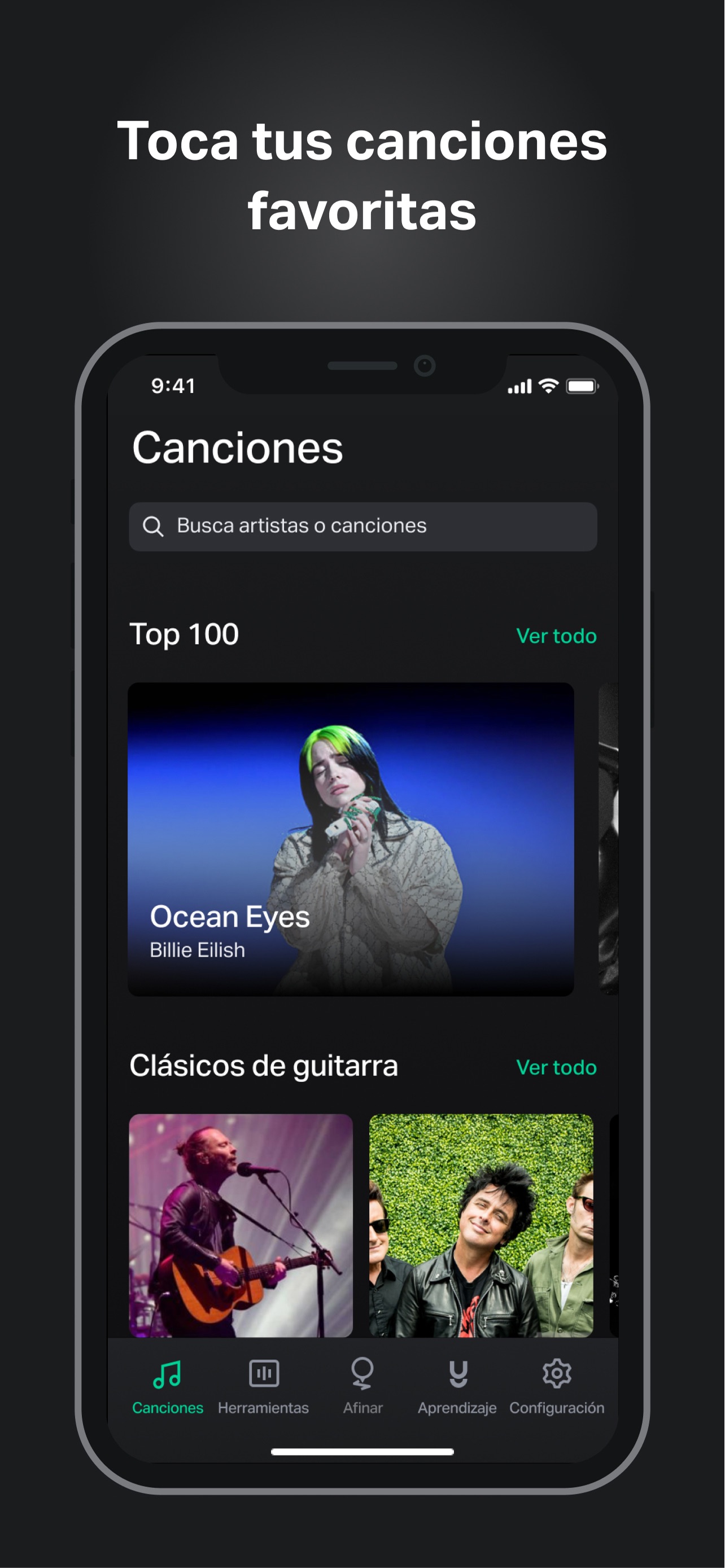 Captura de pantalla de GuitarTuna: Afinador, Acordes: Análisis Completo de la App