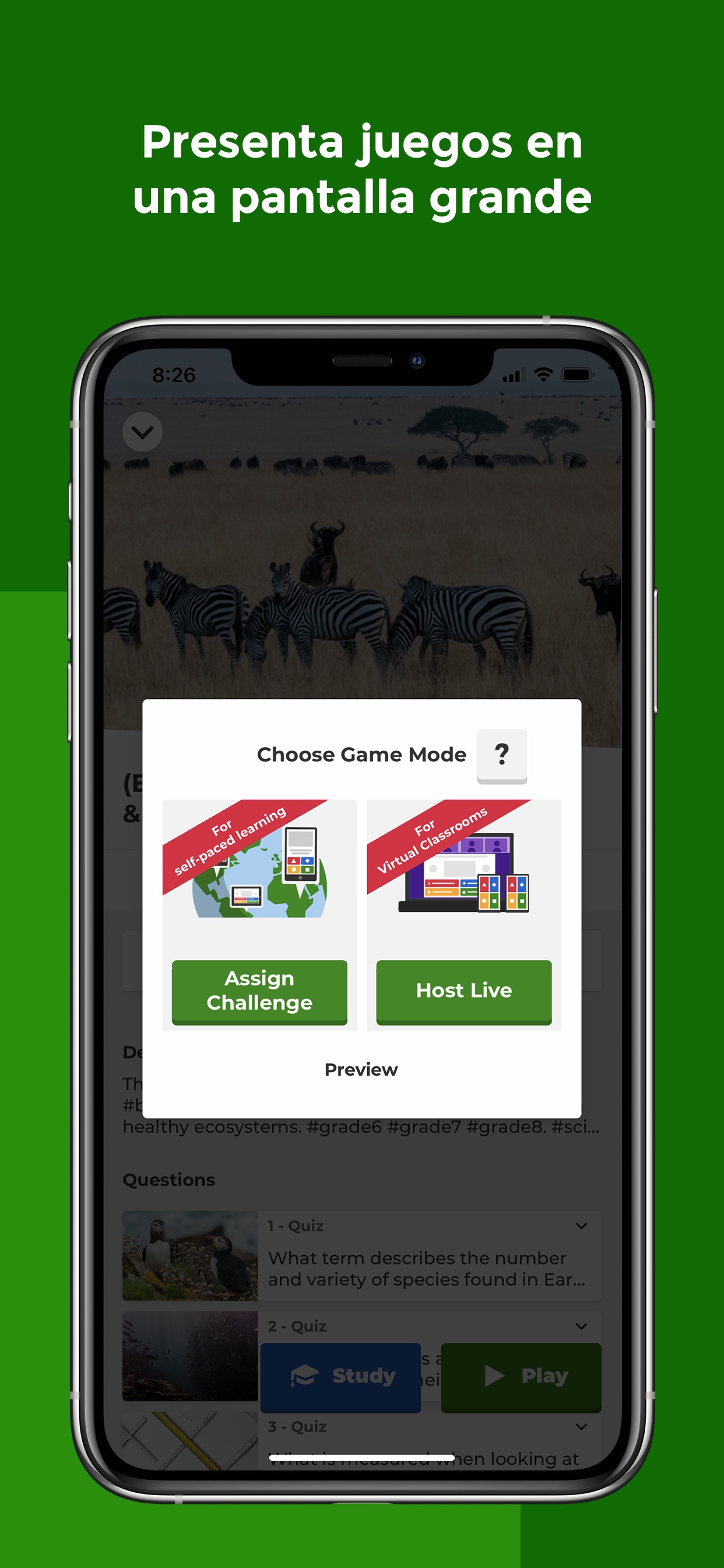Captura de pantalla de Kahoot! - Juega y crea quizzes: Análisis Completo de la App