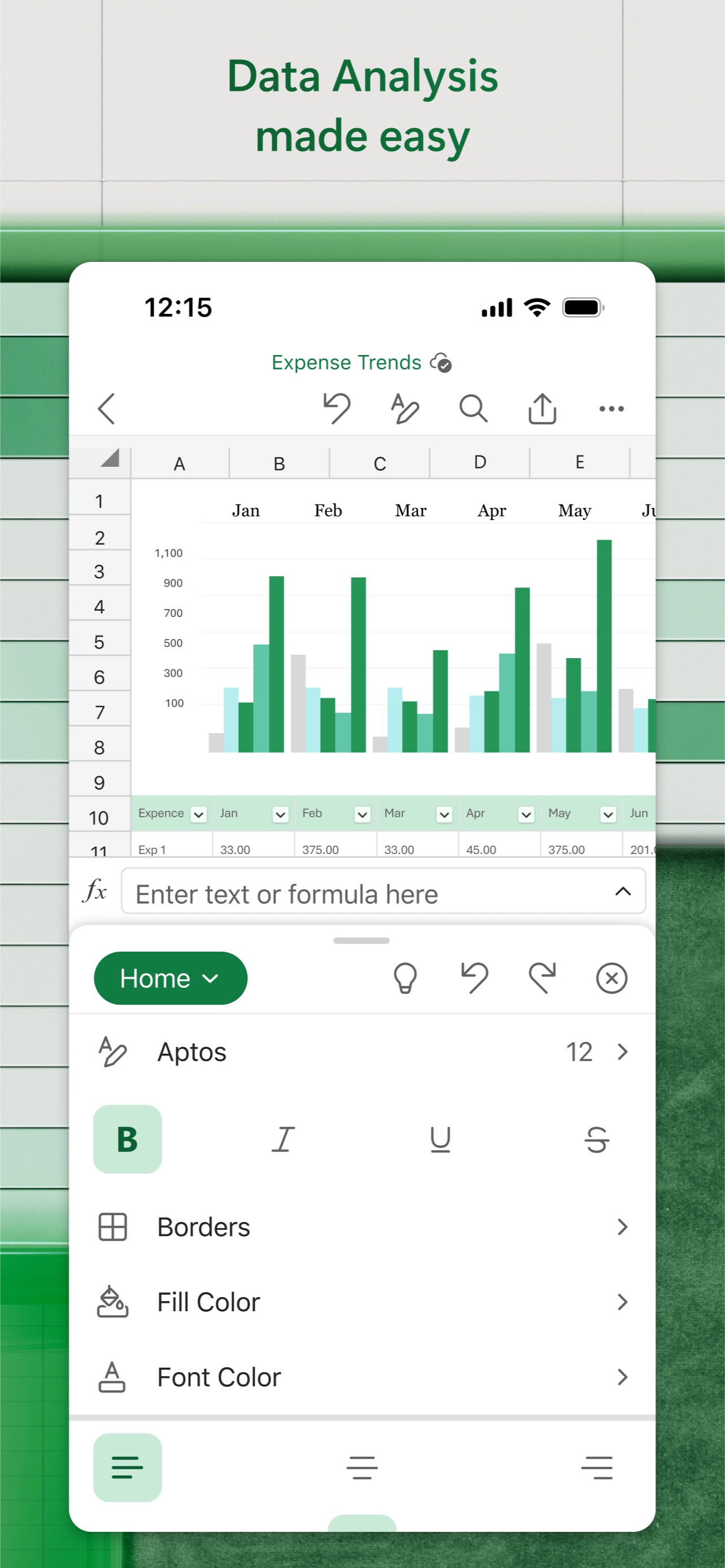 Captura de pantalla de Microsoft Excel: La Evolución de las Hojas de Cálculo en la Era Móvil