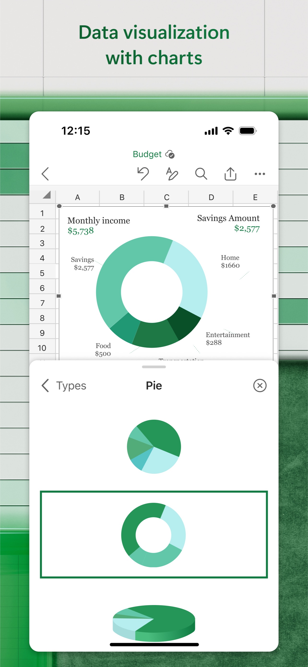 Captura de pantalla de Microsoft Excel: La Evolución de las Hojas de Cálculo en la Era Móvil