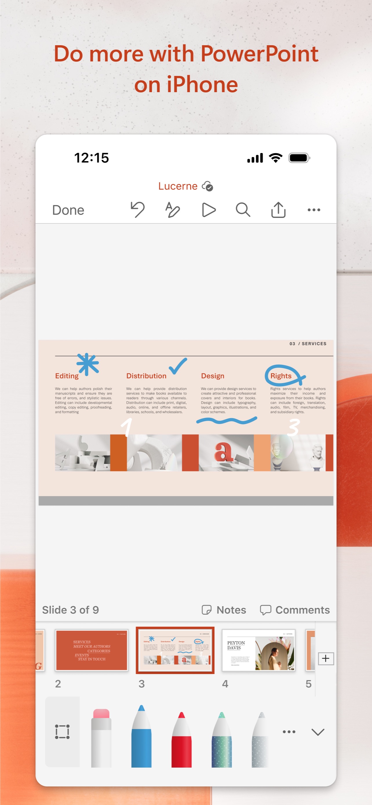 Captura de pantalla de Microsoft PowerPoint: La Revolución de las Presentaciones Móviles Profesionales