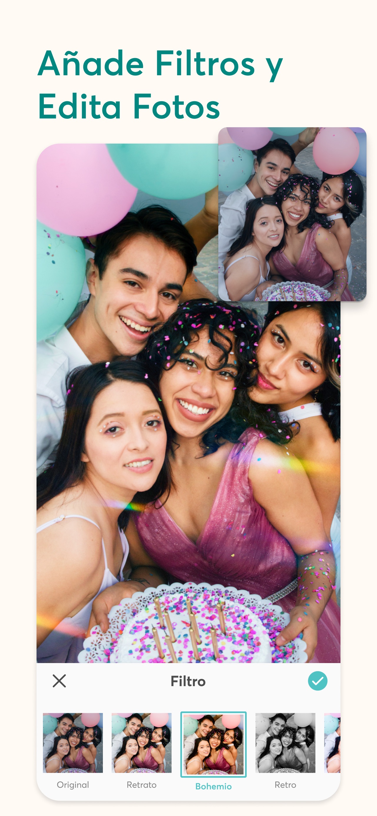 Captura de pantalla de PicCollage: La Revolución Creativa de los Collages Digitales con IA