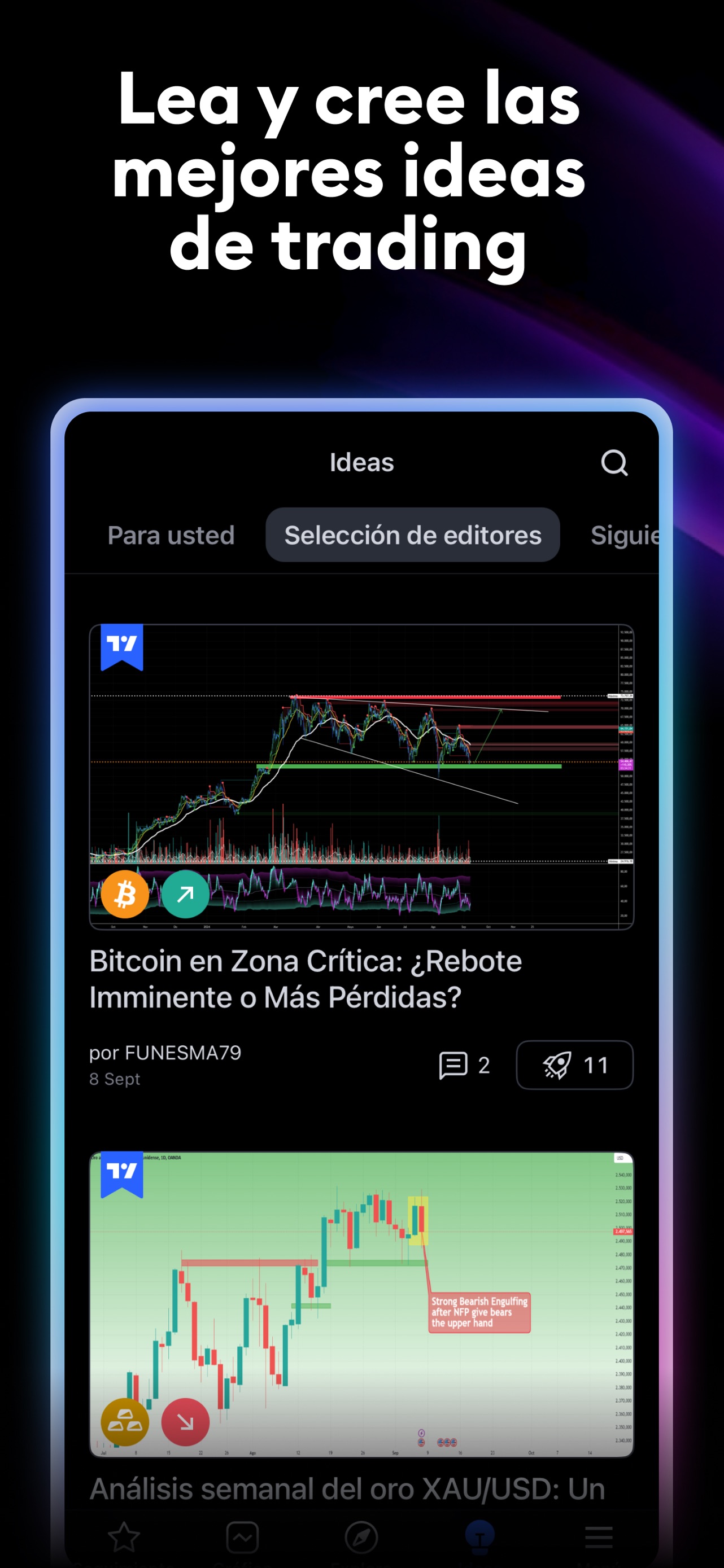Captura de pantalla de TradingView - Bolsa: Análisis Completo de la App